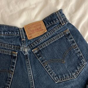 Vintage Levi Strauss Cut Off Denim Jean Shorts - Size 8